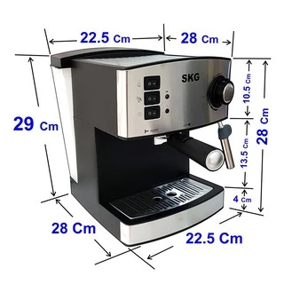 SKG เครื่องชงกาแฟสด รุ่น SK-1205 แถมฟรี!! ก้านชงกาแฟ,ถ้วยกรองกาแฟขนาด 2 คัพ,ช้อนตักกาแฟ รับประกัน 1 ปี