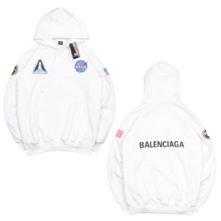 เสื้อแจ็กเก็ต มีฮู้ด ลาย NASA X BL คุณภาพดี สําหรับผู้ชาย และผู้หญิง