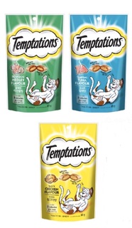 Temptations ขนมแมว 3 รสชาติ