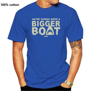 ขายดี เสื้อยืด พิมพ์ลาย Jaws Were Gonna Need A Bigger Boat สไตล์คลาสสิก สําหรับผู้ใหญ่ AFbkfo20APgbbd08Size S-5XL