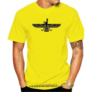 [S-5XL]เสื้อยืด พิมพ์ลายสัญลักษณ์ Faravahar Iran Iranian Arab Zoroa สีขาว สีดํา สําหรับผู้ชาย