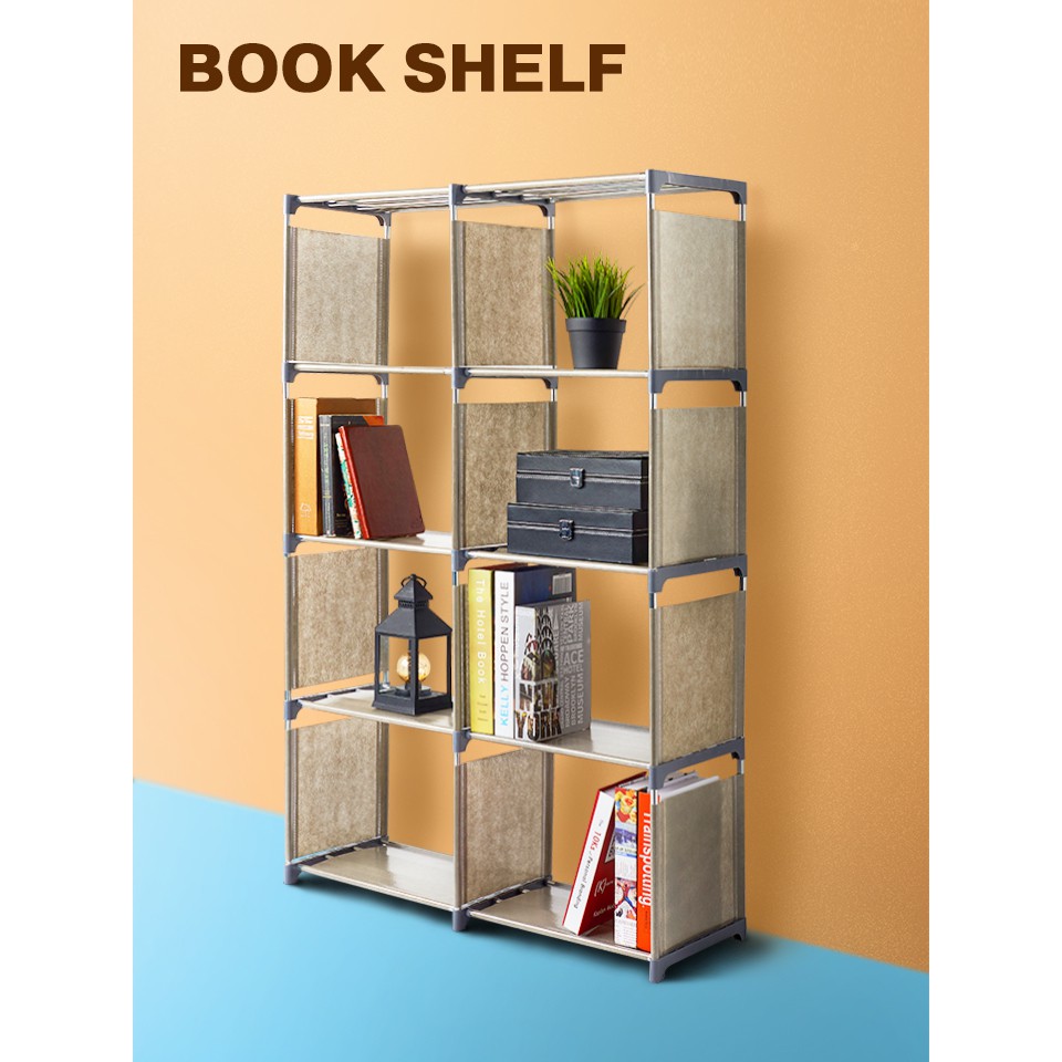 ส่งฟรี ชั้นวางหนังสือ ที่วาง 4 ชั้น ชั้นวางของ Book Shelf เก็บเงินปลายทาง