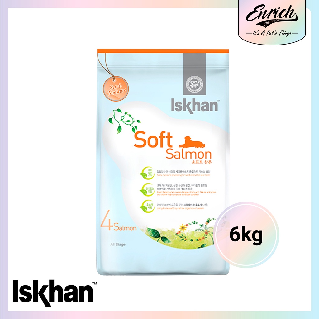 Iskhan Soft Salmon All Life Stages (เบอร์ 4เอส) 6กก