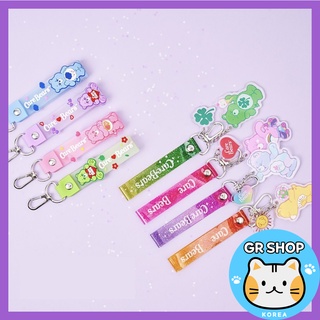 [DAISO Korea] 💗Carebears💗 Carebears Strap &amp; Strap Keyring / Bag straps / Bag Organizer / Key holder / Travel Pouch / Makeup Pouch / Summer Pouch / Cute Pouch / Birthday Gift