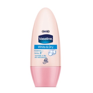 ✨คุ้มสุดๆ✨ VASELINE วาสลีน โรลออน ไวท์ แอนด์ ดราย 50 มล. 🚚พร้อมส่ง!! 💨