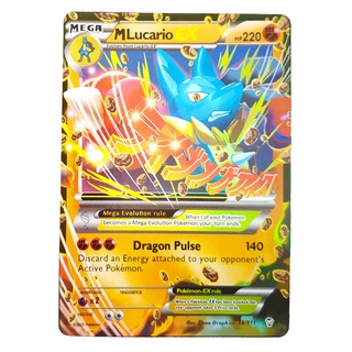 Lucario Mega EX 35/111 ลูคาริโอ Pokemon Card Vivid Series ภาษาอังกฤษ