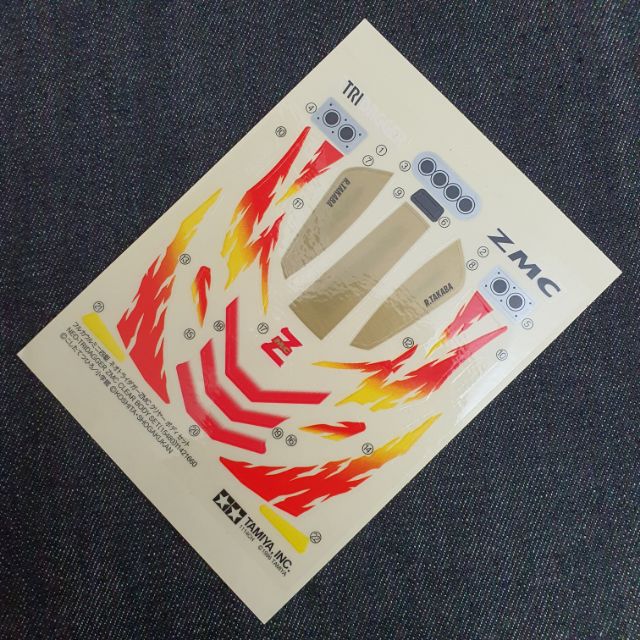 Tamiya 1/32 Mini 4WD Neo-Trader ZMC Clear Body สติกเกอร์รูปลอกญี่ปุ่น