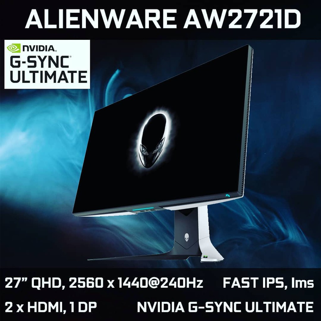 Alienware 27 Gaming Monitor Aw2721d 240hz 27 Qhd High Speed Ips Monitor Vesa Displayhdr 600 Nvidia G Sync Ultimate ราคาท ด ท ส ด