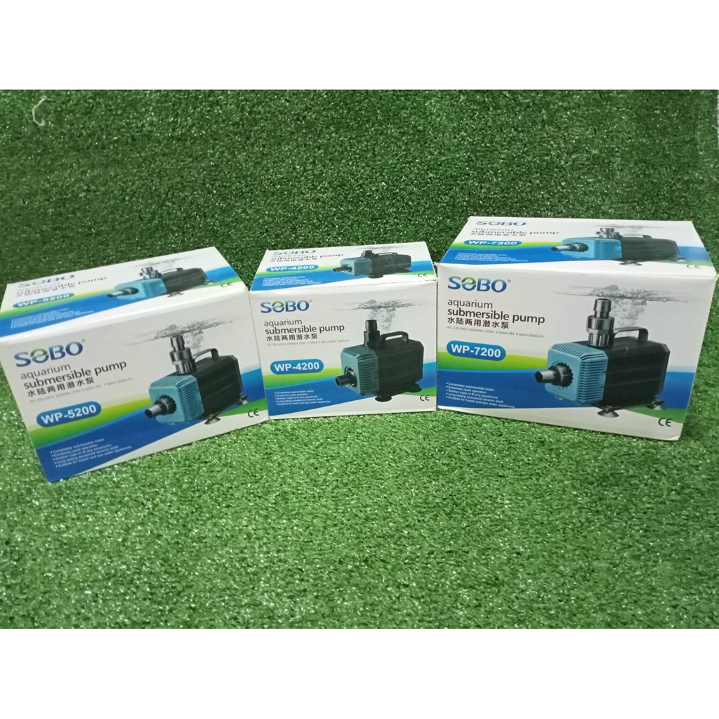 ปั๊มน้ำ SOBO WP-4200, WP-5200, WP-7200 แกนเชรามิก ปั๊มน้ำคุณภาพยอดนิยม (ราคาถูก)