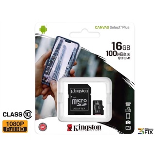 Micro SD Kingston 16/32/64/128 GB Canvas Select Plus ของแท้ รับประกันศูนย์ตลอดอายุการใช้งาย