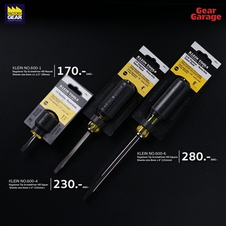 KLEIN NO.600-1/600-4/600-6/600-8/600-12  Keystone Tip Screwdriver HD Square Shanks Factory Gear By Gear Garage