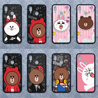 เคส Huawei P20 lite / Nova 3E ใช้เคสเดียวกัน ลายหมีบราวน์  ขอบนิ่มหลังแข็ง เคสมือถือ เคสโทรศัพท์ Case