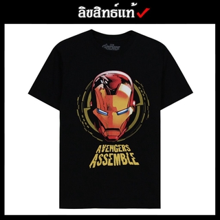 ✅ ลิขสิทธิ์แท้ ✅ เสื้อยืด เสื้อสีดำ เสื้อไอรอนแมน เสื้อironman เสื้อยืดลายการ์ตูน เสื้อฮีโร่ มาเวล Marvel รุ่น 761