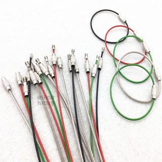 ตัดผม ราคาต่อ1ชิ้น 1.5MM* 15CM ห่วงสลิงพวงกุญแจ อะไหล่พวงกุญแจ diyพวงกุญแจสแตนเลส ล็อคได้ งาน DIY