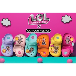 🩰 ใหม่พร้อมส่ง  รองเท้าเด็กรัดส้นหัวโต ลาย 🍭LOL🎠 งานลิขสิทธิ์แท้ 100% ป้ายห้อย มี 4 สี ชมพู บานเย็น เขียวมิ้นต์ ม่วง