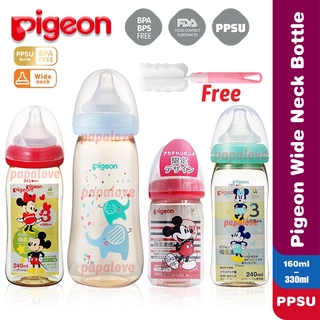 Papalove Pigeon ขวดนม PPSU ลายมิกกี้เมาส์สําหรับเด็กทารก SS-LLL