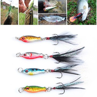 2cm ปลาคาร์พขนาดเล็กล่อ 3D ตาประดิษฐ์เหยื่อ Feather Fishing Tackle Tools