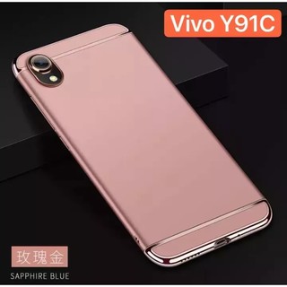 Case Vivo V9 V7 V7Plus V5 V5S Y53 Y51 Y71 Y81 V5Plus Y91C ท้าย เคสประกบ3 ชิ้น เคสกันกระแทก สวยและบางมาก สินค้าใหม