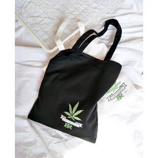 KL  I088 Cloth bag stay smokin  พร้อมส่งจ้าา🥂🥝🏺🌾🍂🍁