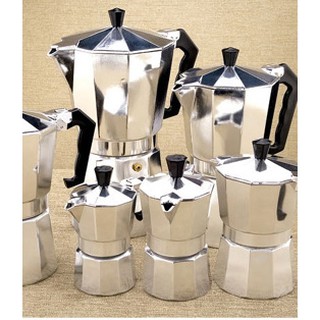 กาต้มกาแฟสดเครื่องชงกาแฟสด กาทำกาแฟสดที่ทำกาแฟสดพกพา Moka pot หม้อต้มกาแฟสด