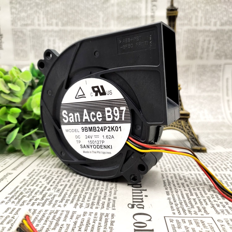 Original SANYO 9BMB24P2K01 24V 1.62A 9733 ปริมาณลมสูงเตาย่างบาร์บีคิวพัดลมเทอร์โบ