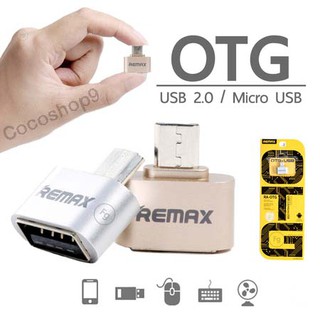 Remax RA-OTG แท้ อุปกรณ์แปลงจาก Micro USB OTG Adapter Android RA-OTG USB TO Micro