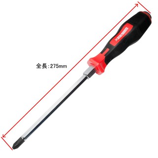 ไขควงปากแฉก PH1×100 มม. ( Go Through Screw Driver With Bolster PH3*150 mm )