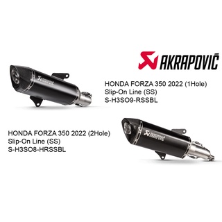 ท่อแต่ง Akrapovic Exhaust Slip-On Black Honda Forza350 FuriiShop