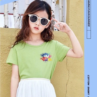 K-2247-SHORT /SET3สี เสื้อยืดแขนสั้นเด็กสไตส์เกาหลี สกรีนลายการ์ตูนน่ารักใส่ได้ทั้ง ญ/ช ผ้าโพลีเอสเตอร์ ใส่สบาย*ปลีก-ส่ง