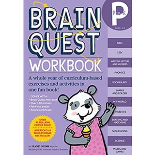 Brain Quest Workbook Pre-K (Brain Quest) (PCK STK GM) สั่งเลย!! หนังสือภาษาอังกฤษมือ1 (New)