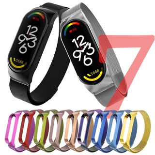 Mi Band 7 สายรัดข้อมือโลหะ สําหรับ Xiaomi Mi Band 7 สร้อยข้อมือ Mi Band 7 Xiomi MiBand สายรัดข้อมือ