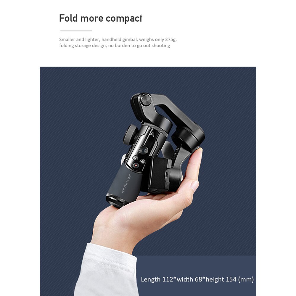 please COD AOCHUAN SMART XR Foldable 3 axis Handheld Gimbal Stabilizer ...