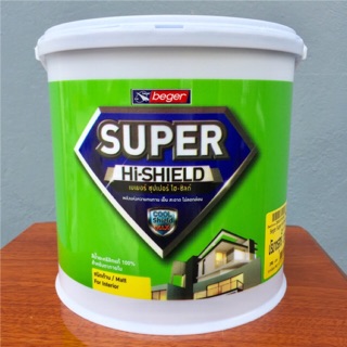 สีทาฝ้าเพดาน เบเยอร์ สีน้ำทาฝ้า Super Hishield C800 รับประกัน 5 ปี ขนาด 3.785 ลิตร