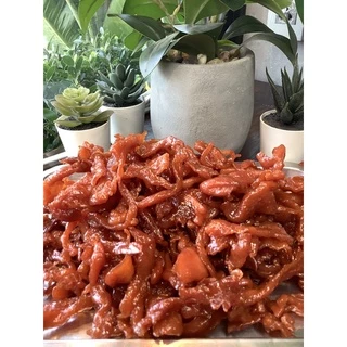 หมูสวรรค์เค็มชิ้นเล็ก ถุงซิปล็อคบ้านหมูหวาน น้ำหนัก 500 กรัม