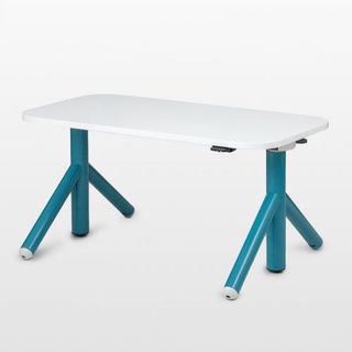 modernform Steelcase โต๊ะทำงานปรับระดับไฟฟ้า รุ่น FLEX  W120X60D TOP:ARCTIC WHITE /LEG:LAGOON (ราคาไม่รวมฉากกั้น)