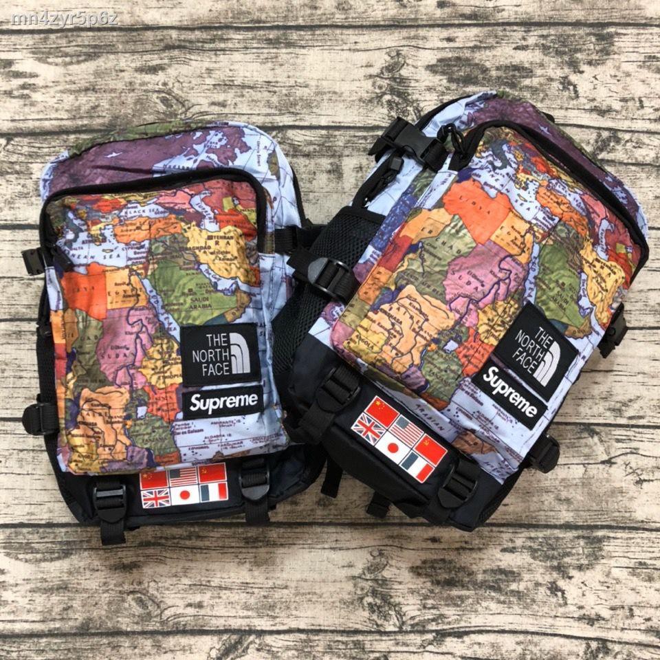 The north face x cheap supreme map