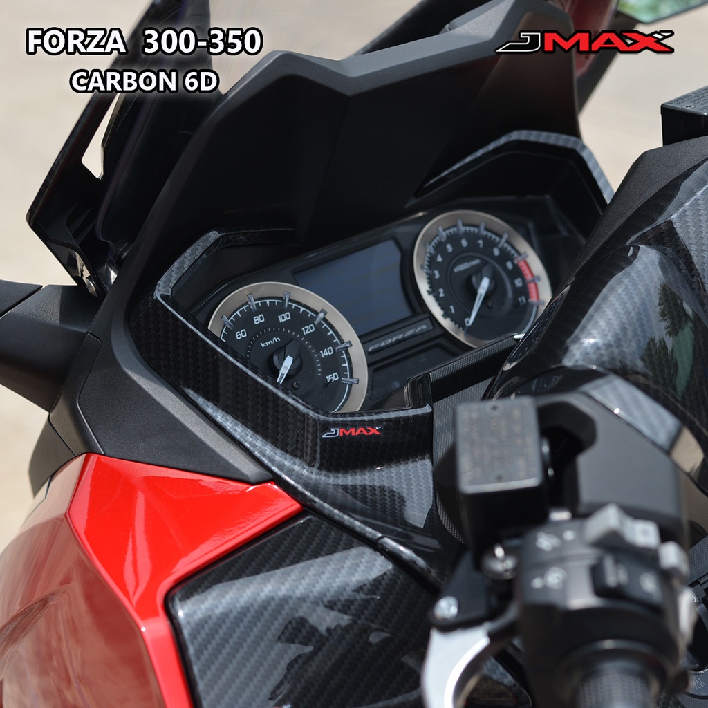 คิ้วตกแต่งเรือนไมล์ R+L Forza 300 Forza 350 ปี 2020-24 (ยกเว้นรุ่นจอ TFT) ลายฟิล์มคาร์บอน 6D