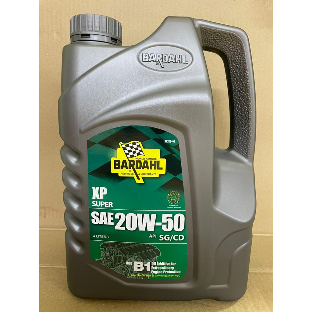 BARDAHL 20W-50 4LITERS น้ํามันเครื่อง MINYAK HITAM 4L 20W50 20 50 20-50 20W 50