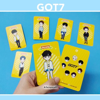 Photocard การ์ด GOT7 Fanart Ver.Spinning Top