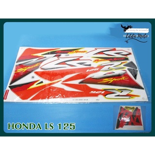 BODY STICKER HONDA LS125 year 2001 for "YELLOW" MOTORCYCLE  // สติ๊กเกอร์ติดตรถมอเตอร์ไซค์ ติดรถสีเหลือง เคลือบ