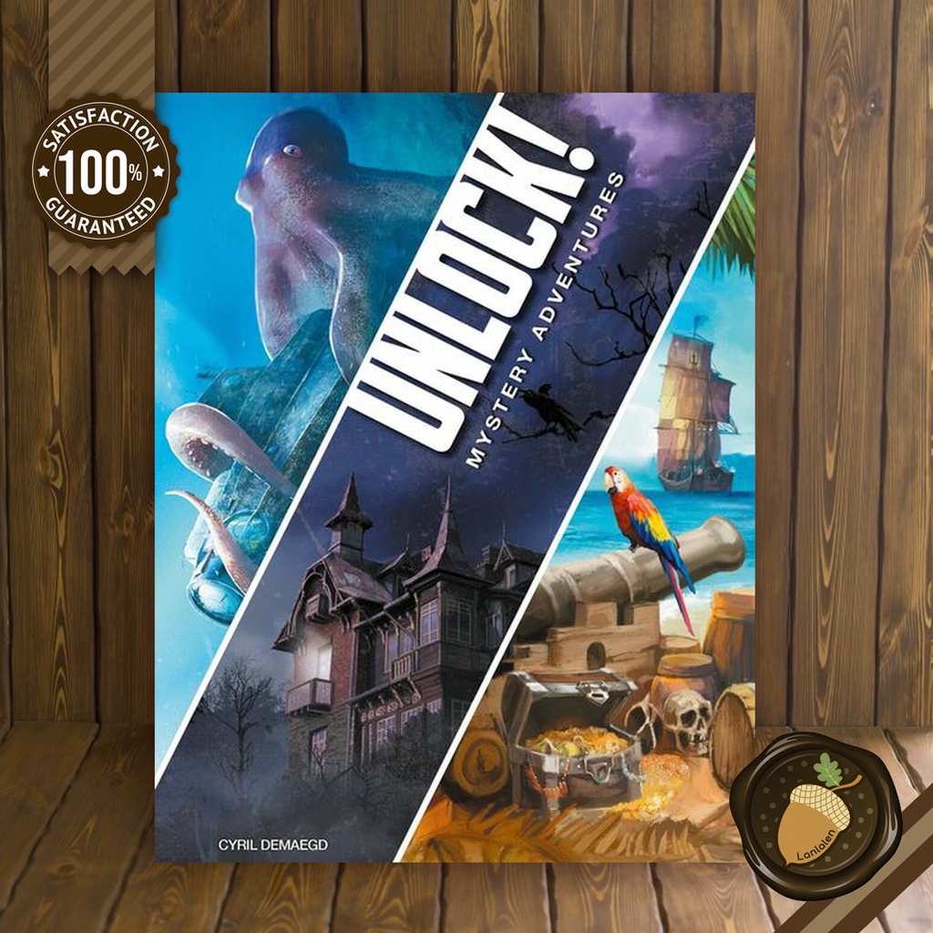 Unlock: Mystery Adventures บอร์ดเกม คู่มือภาษาอังกฤษ (Boardgame บอร์ดเกม การ์ดเกม เกม)