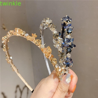 TWINKLE1 ที่คาดผม แบบอัลลอย คริสตัลฝรั่งเศส หรูหรา เพชรเทียม สวยงาม เครื่องประดับผมเจ้าสาว สำหรับผู้หญิง/หลากสี