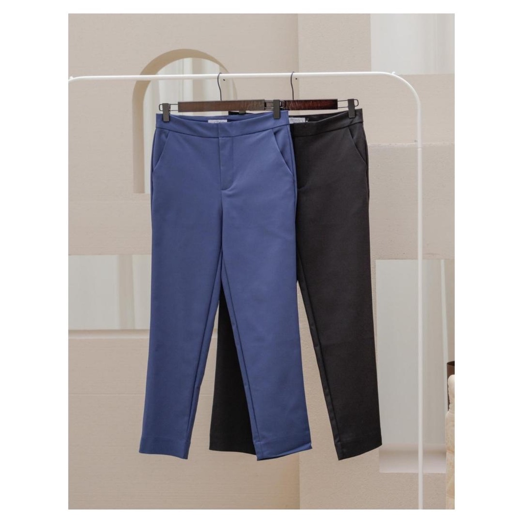 YNO Slim fit crop trousers กางเกงเข้ารูปทรงครอป 27142