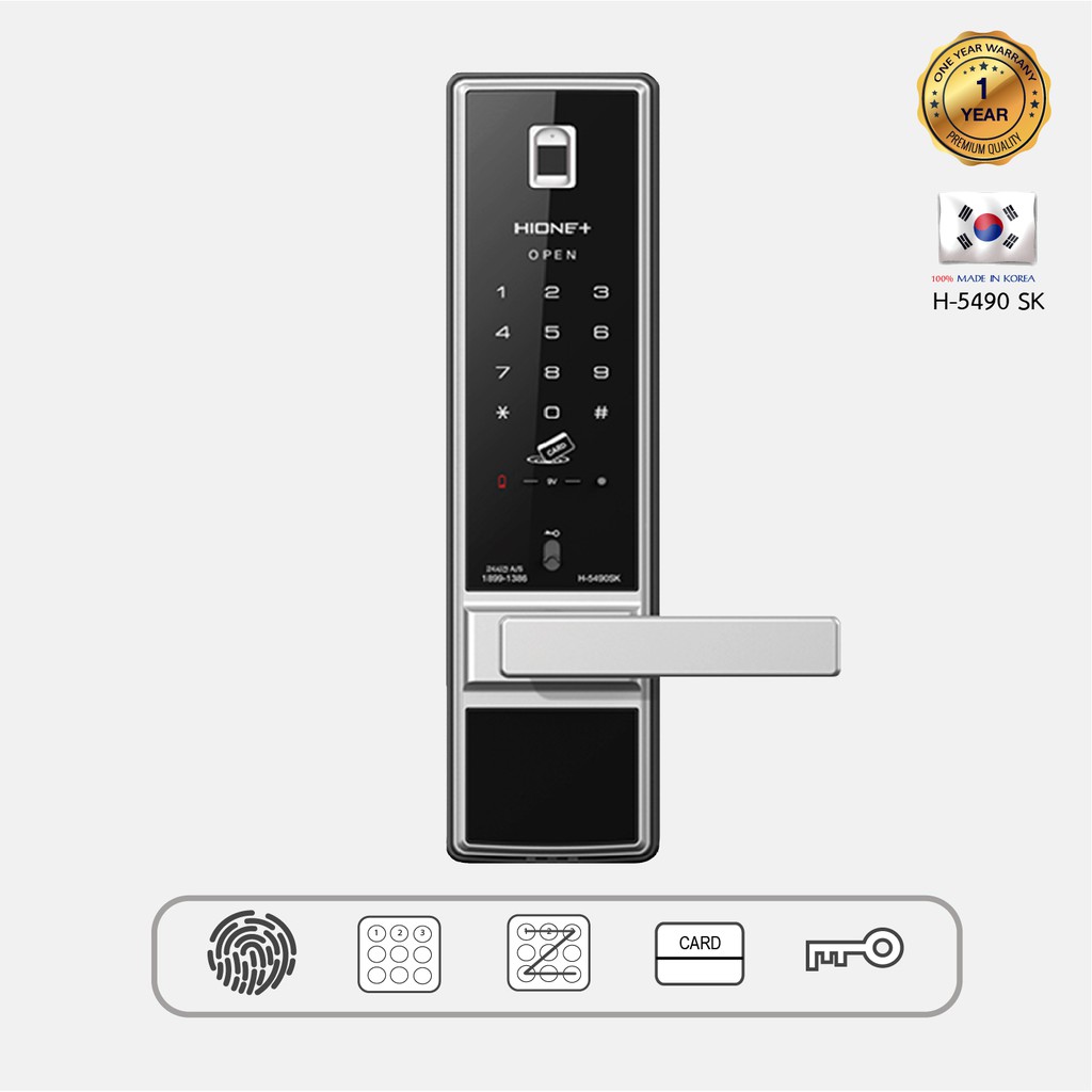 Digital Door Lock H-5490SK กลอนล็อคประตูดิจิตอลแบบก้านโยก อุปกรณ์ล็อคประตูแบบมือจับ SMART LOCK