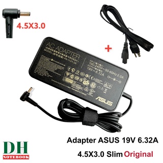 สายชาร์จโน๊ตบุ๊ค Adapter ASUS 19V 6.32A  SLIM  4.5*3.0  120W หัวเข็ม ORIGINAL