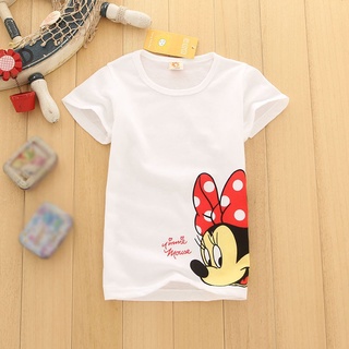 Kids Girl Cartoon Short Sleeve T-shirt Summer Child O-neck Top