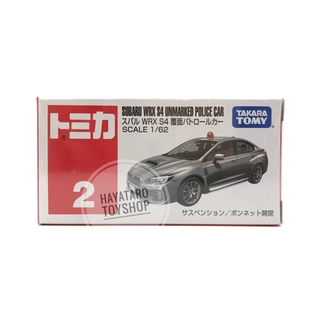 โมเดลรถเหล็ก ของแท้ Tomica 2 SUBARU WRX S4 UNMARKED POLICE CAR