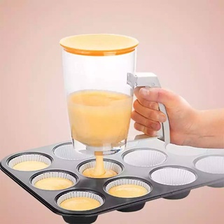 กระบอกหยอดแป้ง ที่หยอดขนม 900ML ที่หยอดแป้งพลาสติก+ซิลิโคน Holding a batter funnel