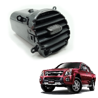 ช่องลมแอร์ ครอบช่องแอร์ ชิ้นกลางขวา 1ชิ้น สีดำด้าน สำหรับ Isuzu D-Max ปี 2007-2011