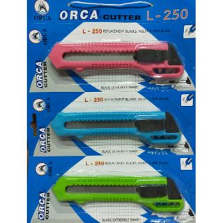 [ยกแผง 6 อัน] มีดคัตเตอร์ ใหญ่ ORCA ใช้ใบมีด L- 250